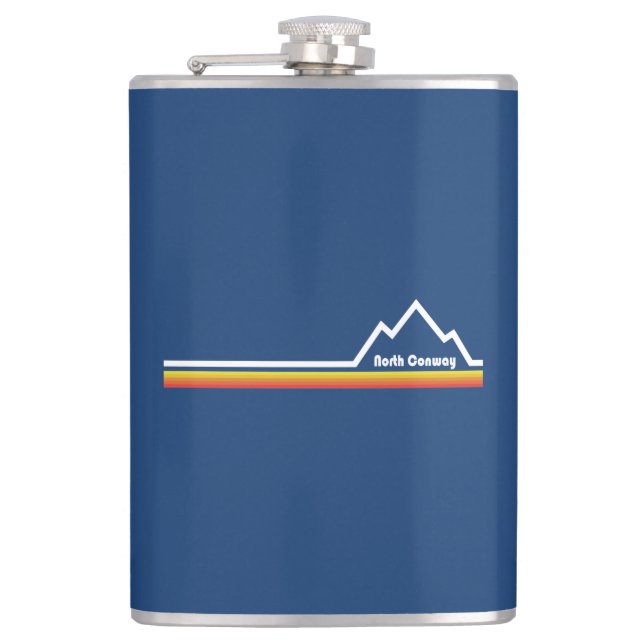 North Conway, New Hampshire Flask (Front)