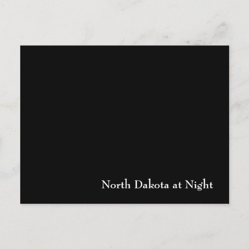 North Dakota at Night Postcard