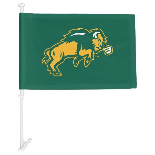 North Dakota Bison Car Flag