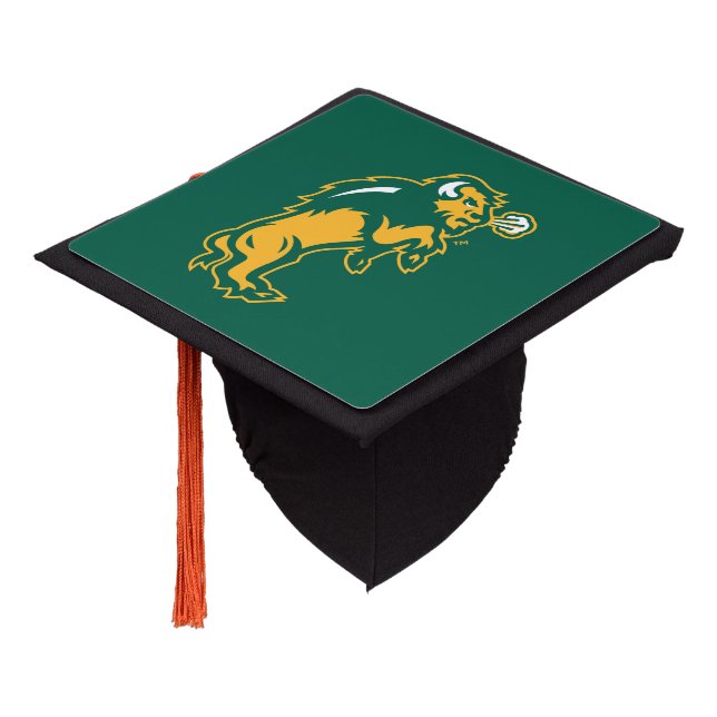 North Dakota Bison Graduation Cap Topper (Angled)