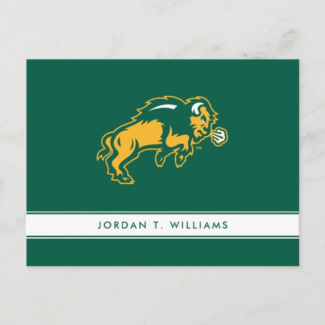 North Dakota Bison Invitation Postcard (Front)