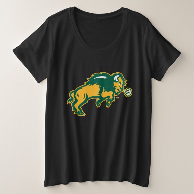 North Dakota Bison Plus Size T-Shirt (Design Front)