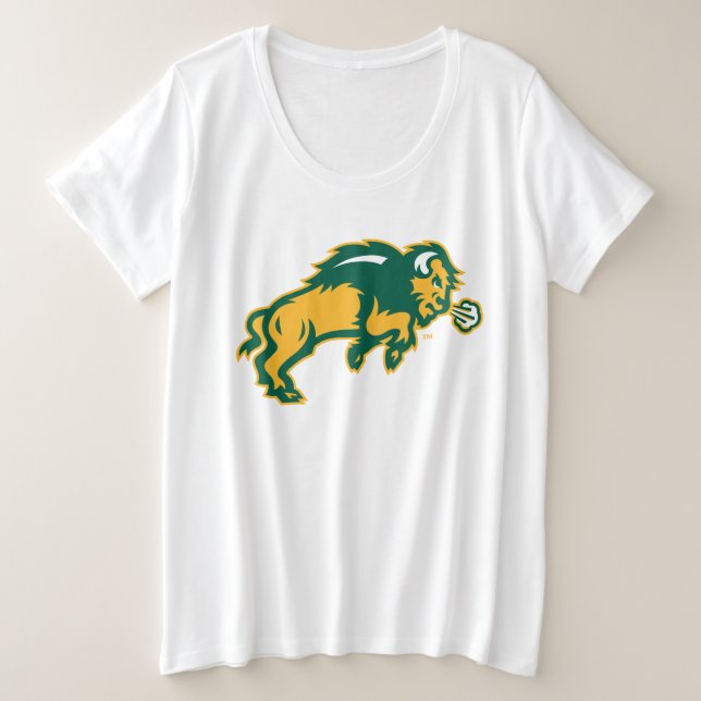 North Dakota Bison Plus Size T-Shirt (Design Front)