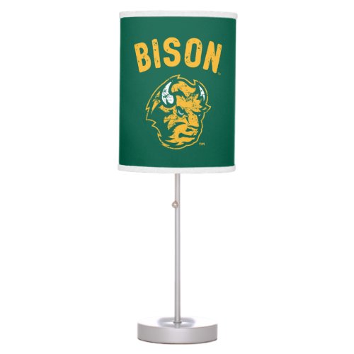 North Dakota Bison Vintage Table Lamp