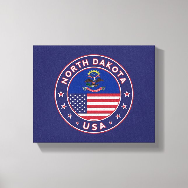 North Dakota Canvas Print (Front)