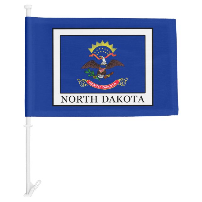 North Dakota Car Flag (Front)