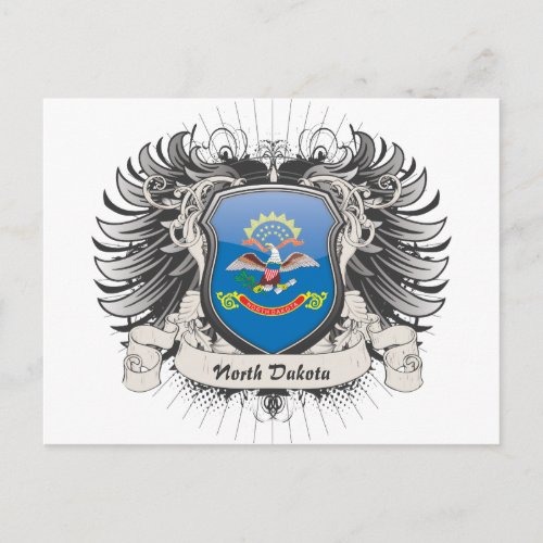 North Dakota Crest Postcard