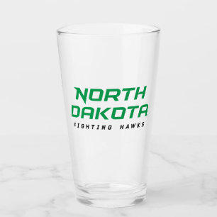 North Dakota Fighting Hawks Glass