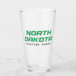 North Dakota Fighting Hawks Glass