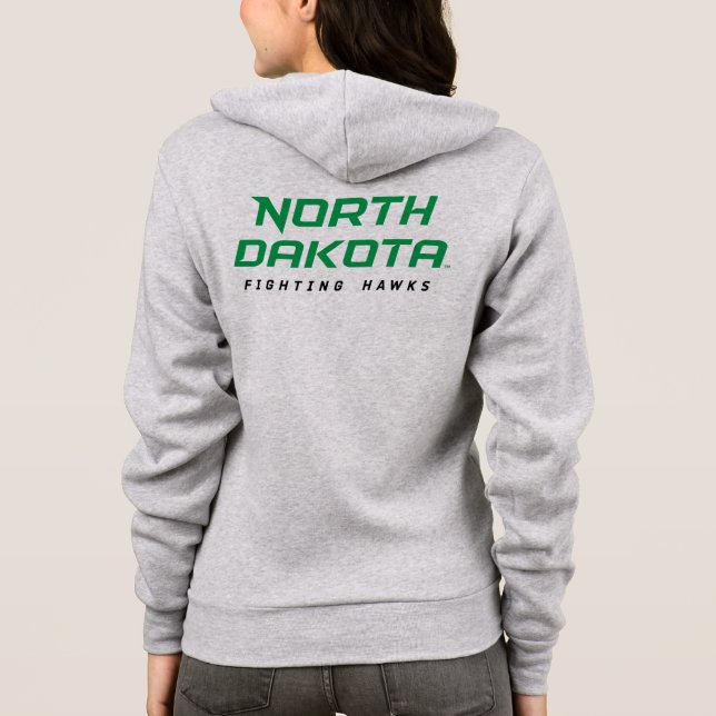 North Dakota Fighting Hawks Hoodie (Back)