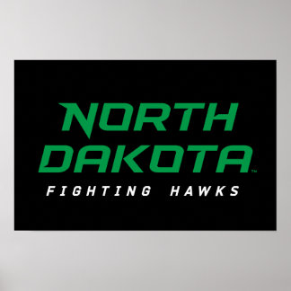 North Dakota Fighting Hawks Poster