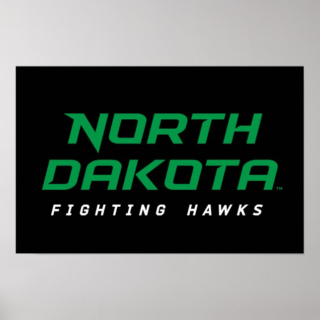 North Dakota Fighting Hawks Poster (Front)
