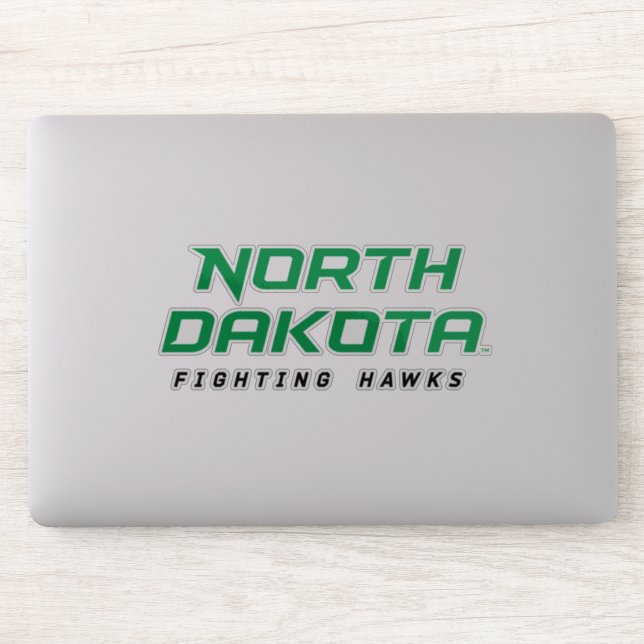 North Dakota Fighting Hawks Sticker (Computer)