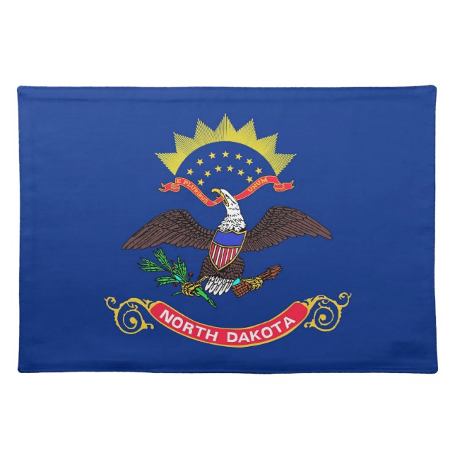 North Dakota Flag American MoJo Placemat (Front)