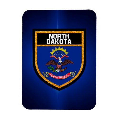 North Dakota  Flag Magnet