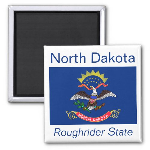 North Dakota Flag Magnet