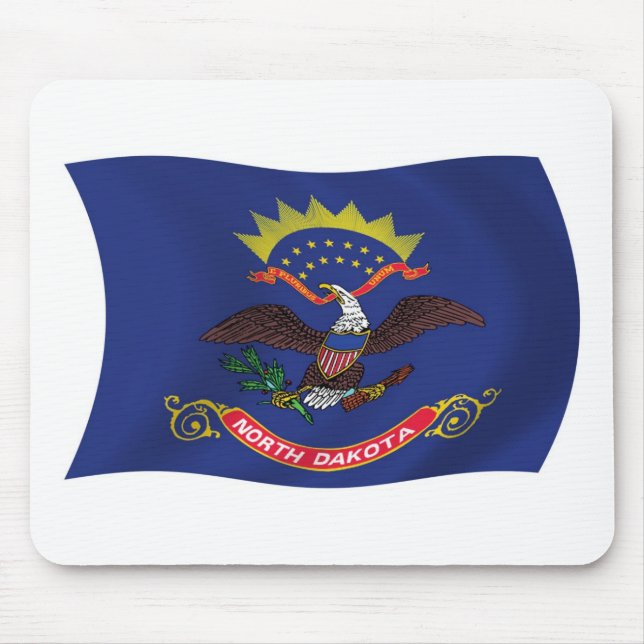 North Dakota Flag Mousepad (Front)