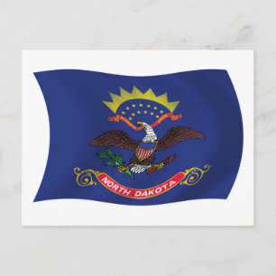 North Dakota Flag Postcard