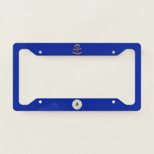 North Dakota flag-seal License Plate Frame
