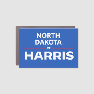 North Dakota for Kamala Harris Car Magnet