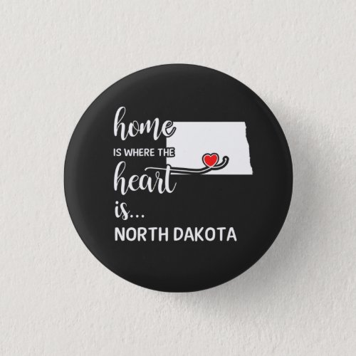 North Dakota home is where the heart is Button