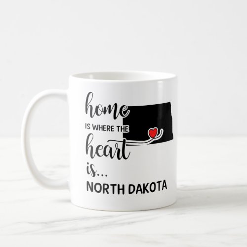 North Dakota home is where the heart is Coffee Mug