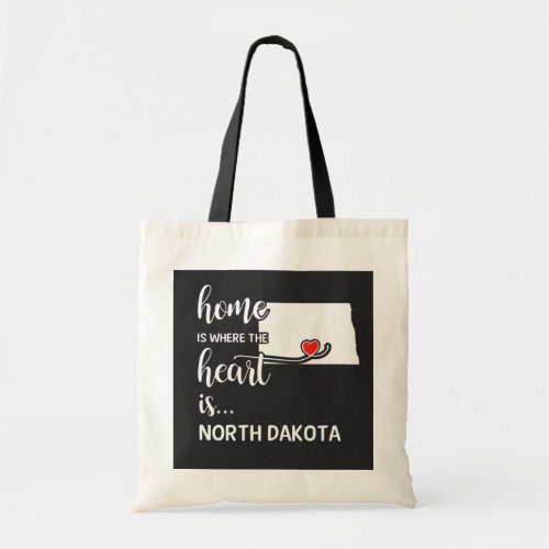 North Dakota home is where the heart is Tote Bag