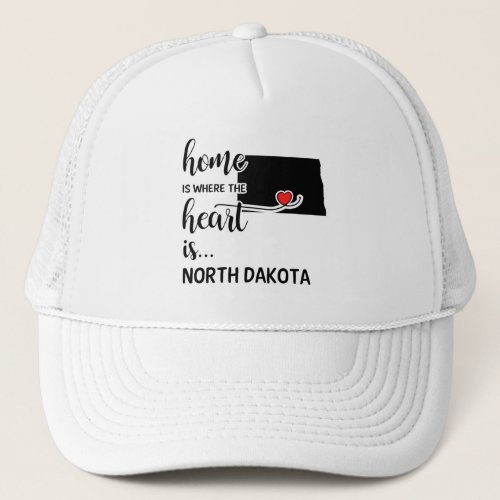 North Dakota home is where the heart is Trucker Hat