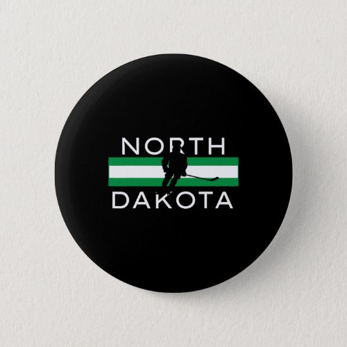 North Dakota Ice Hockey Player Forward Coach Team  Button