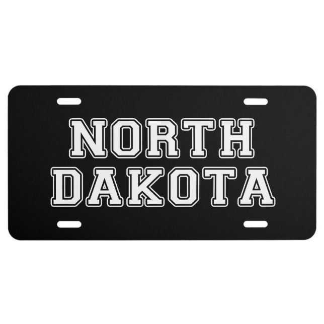 North Dakota License Plate (Front)
