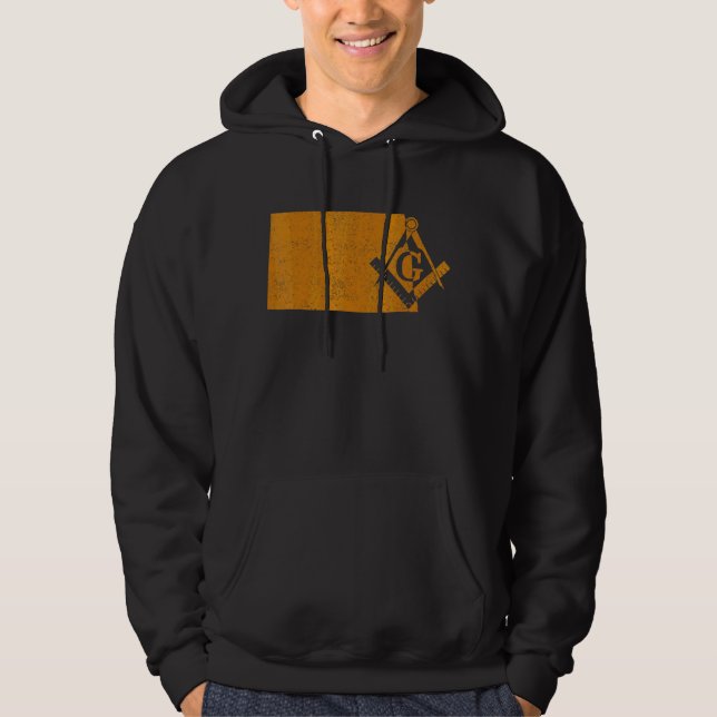 North Dakota Masons Grand Lodge Freemason Father's Hoodie (Front)