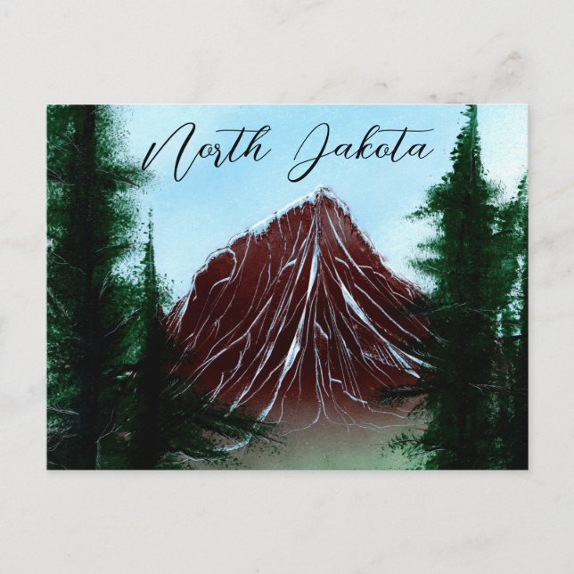 North Dakota Mountain Runoff Postcard (Front)