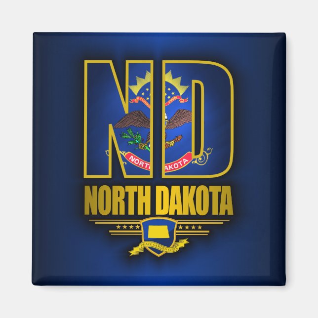 North Dakota (ND) Magnet (Front)