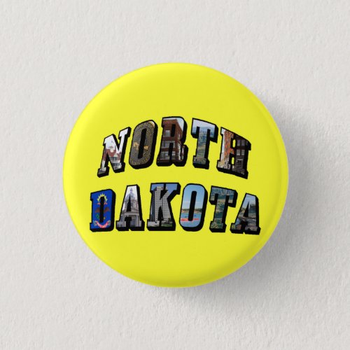 North Dakota Picture Text Button