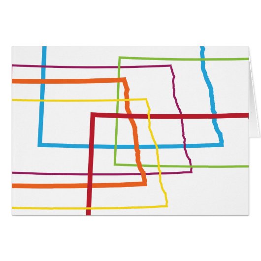 north dakota pride blur cards (Front Horizontal)