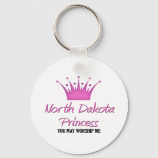 North Dakota Princess Keychain