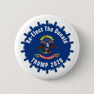 North Dakota says: Re-Elect The Donald Button