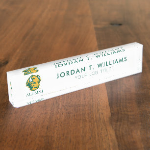 North Dakota State Alumni Desk Name Plate