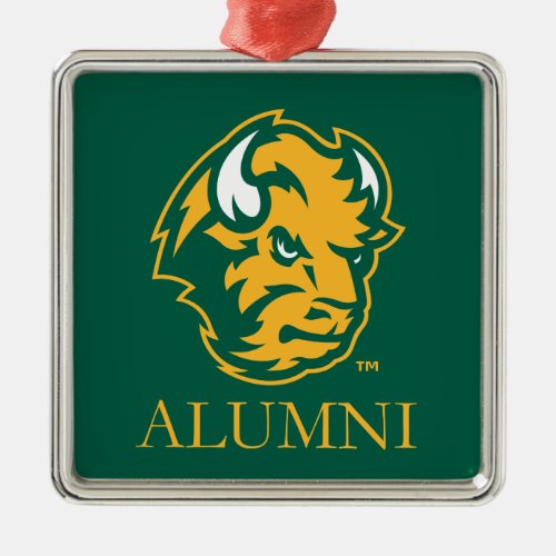 North Dakota State Alumni Metal Ornament