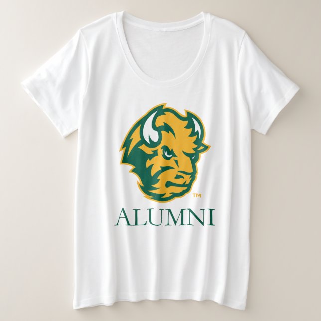 North Dakota State Alumni Plus Size T-Shirt (Design Front)