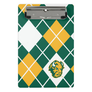 North Dakota State Argyle Pattern Mini Clipboard