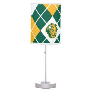 North Dakota State Argyle Pattern Table Lamp