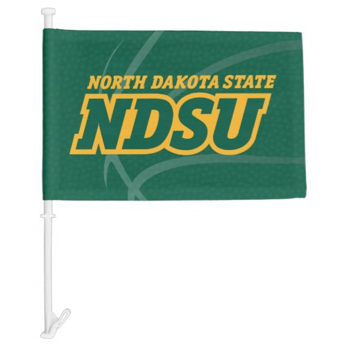 North Dakota State Basketball Car Flag