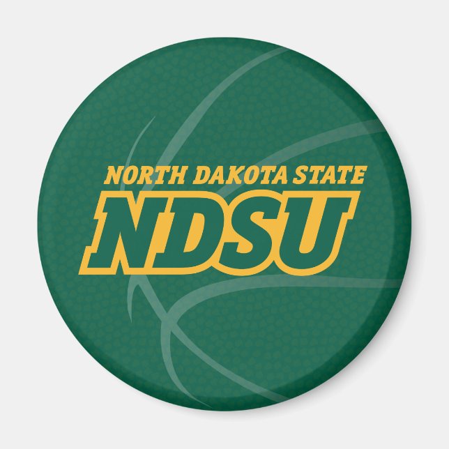 North Dakota State Basketball Magnet (Front)