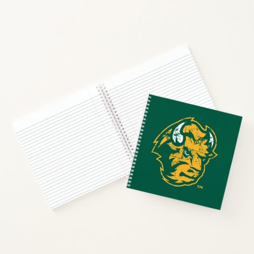 North Dakota State Bison Distressed Notebook