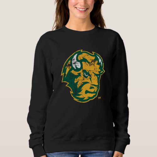 North Dakota State Bison Distressed Sweatshirt