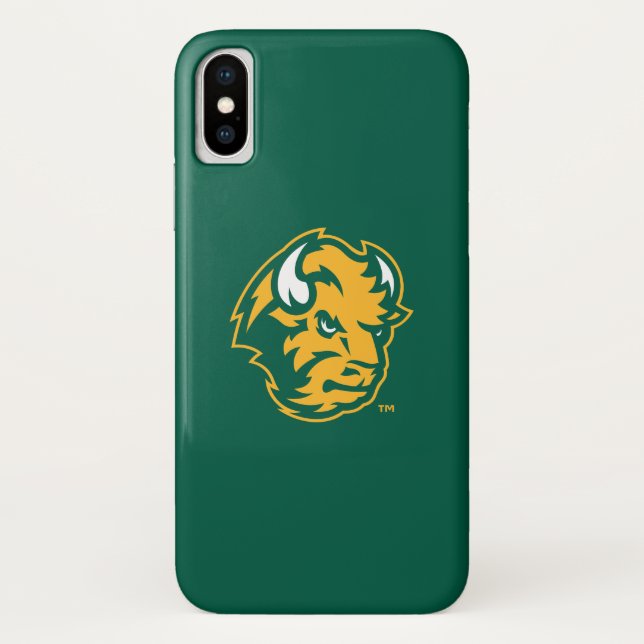 North Dakota State Bison Head Case-Mate iPhone Case (Back)