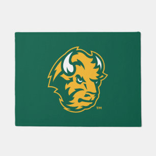 North Dakota State Bison Head Doormat