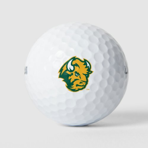 North Dakota State Bison Head Golf Balls