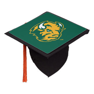North Dakota State Bison Head Graduation Cap Topper